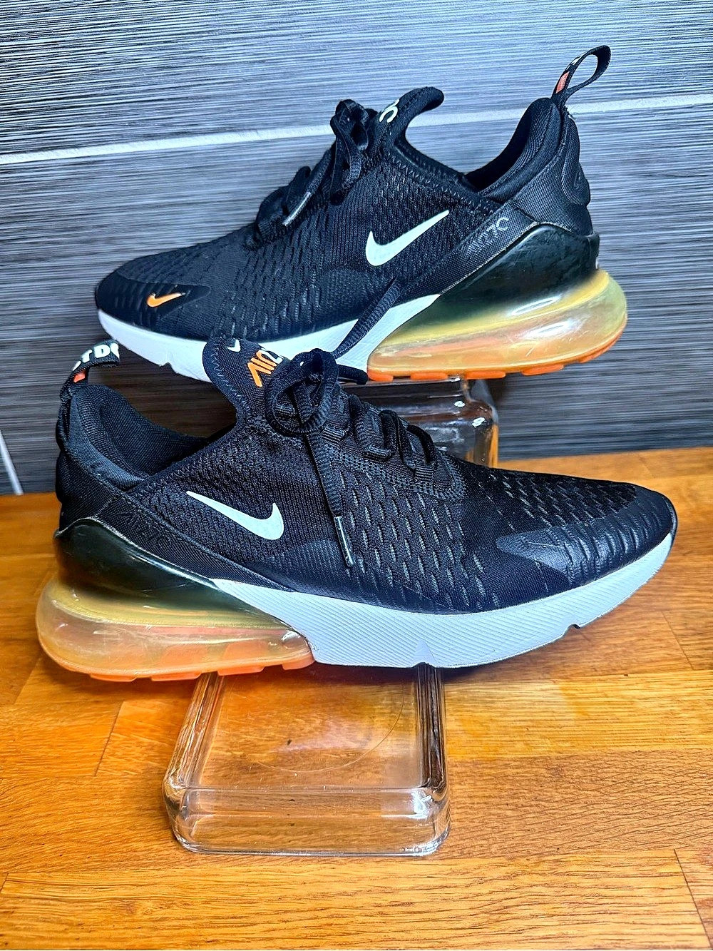 Nike Air Max 270 Just Do It Black & Orange US 8.5